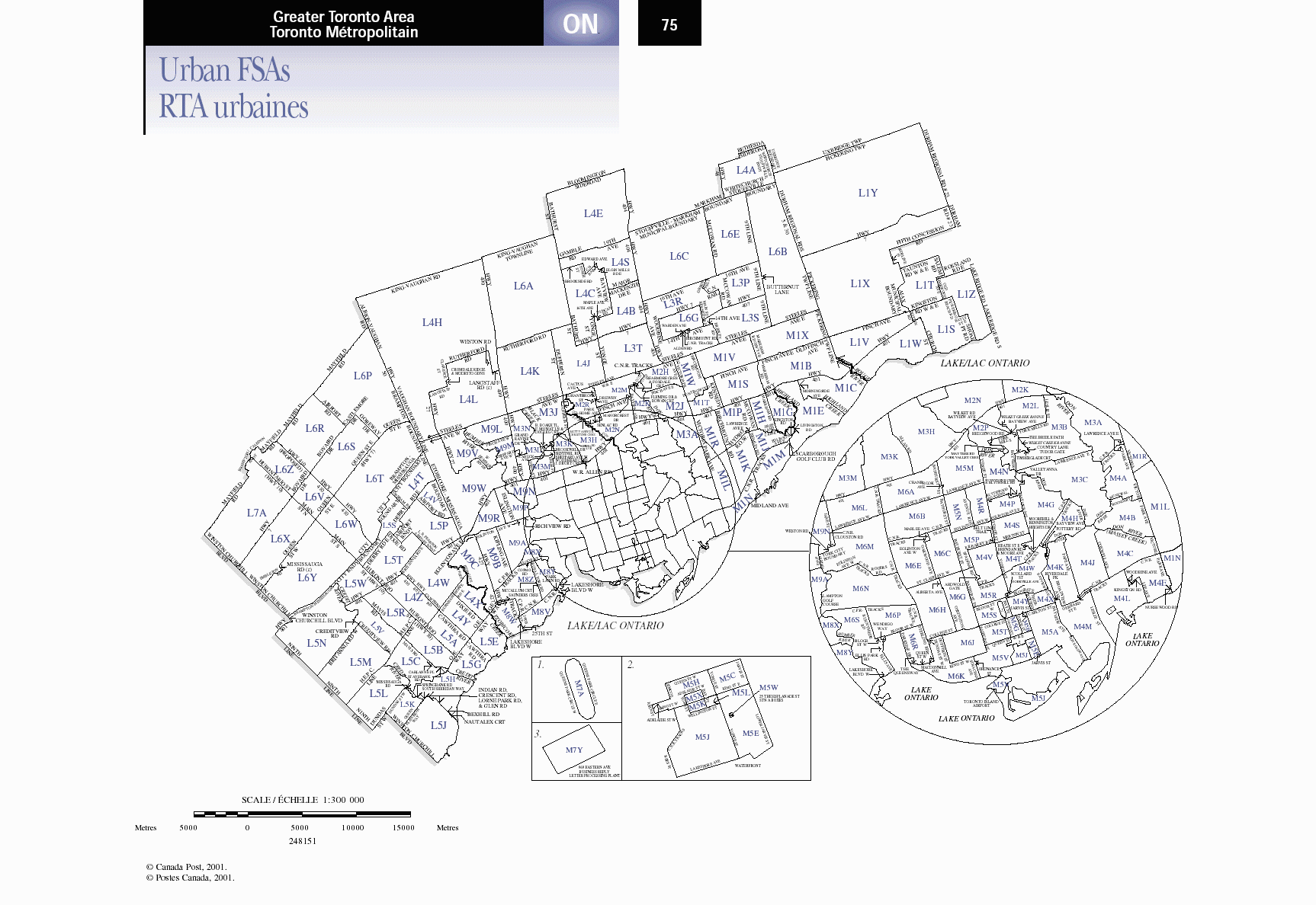 Toronto Area Postal Codes